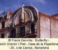 Art Nouveau Butterfly in Barcelona