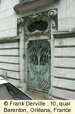 Art Nouveau door in Orl�ans