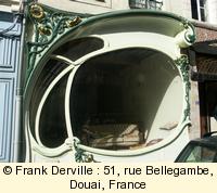 Art Nouveau shop window in Douai
